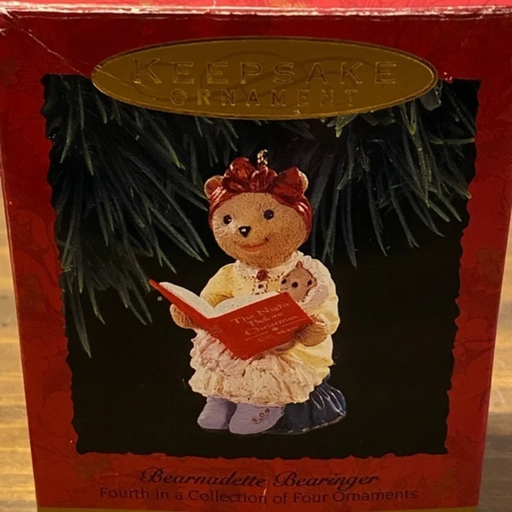 Vintage Hallmark‎ Handcrafted 1993 Ornament The Bearingers Bearnadette